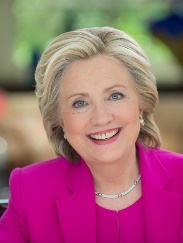 US Presidential Candidate Hillary Clinton