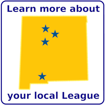 [Map of LWVNM local leagues]